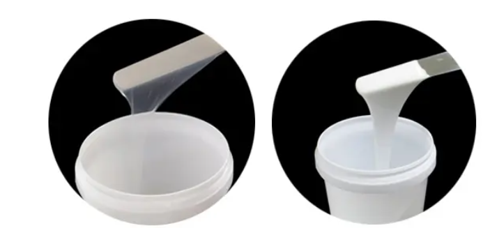 Addition silicone rubber                                           Condensation silicone rubber