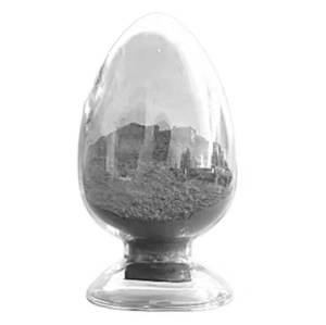 Transparent glass cloche on a pedestal, filled with dark soil and small stones.