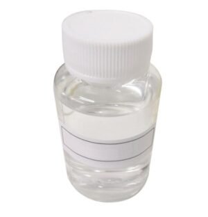 BISPHENOL A DIGLYCIDYL ETHER RESIN Clear liquid in a small transparent bottle with a white screw cap and a blank label.